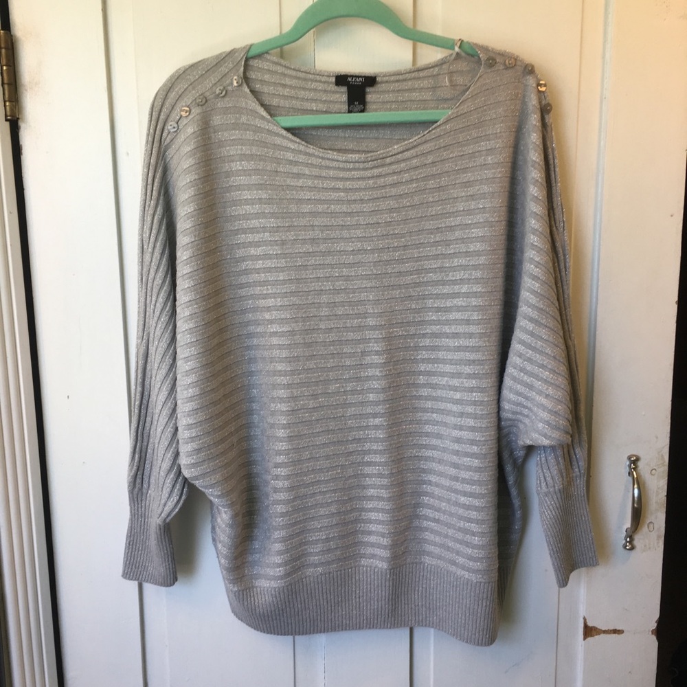 1X Silver Alfani Sweater